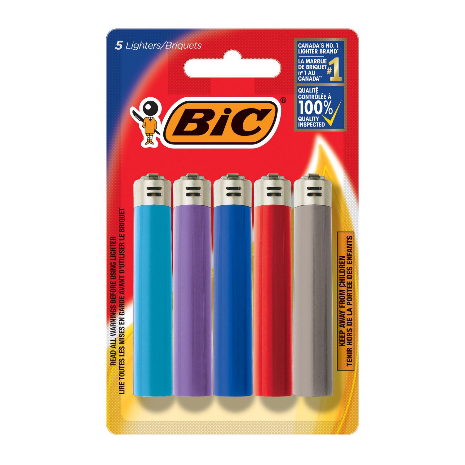 Briquets de poche BIC® Classic®, Paquet de 5