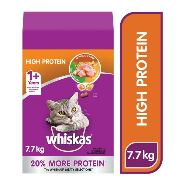 Whiskas High Protein with Real Chicken Dry Cat Food Walmart.ca