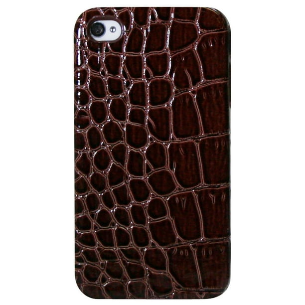 Étui pour iPhone 4 / 4s d’Exian - motif peau de crocodile