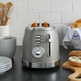 thumbnail image 3 of West Bend 2-Slice Stainless Steel Retro-Style Toaster, Grey, 3 of 9