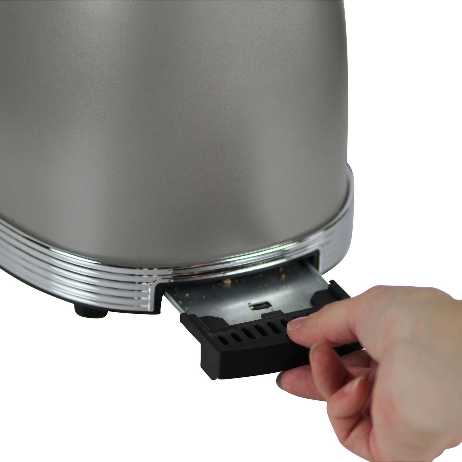 West Bend 2-Slice Stainless Steel Retro-Style Toaster, Grey