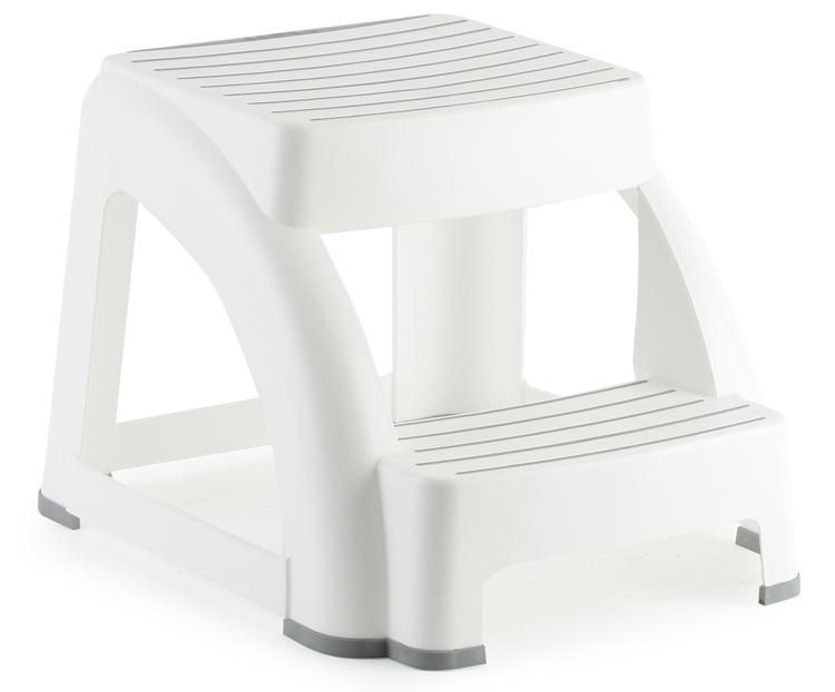 Mistral® Ultra-Safe 2-Step Stool White, Capacity 300 lbs / 136 kg 