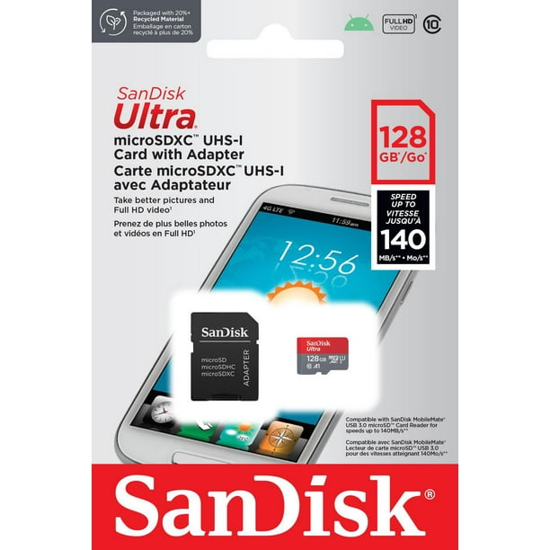 SanDisk 128GB Ultra® microSDXC ™ UHS-I memory card 