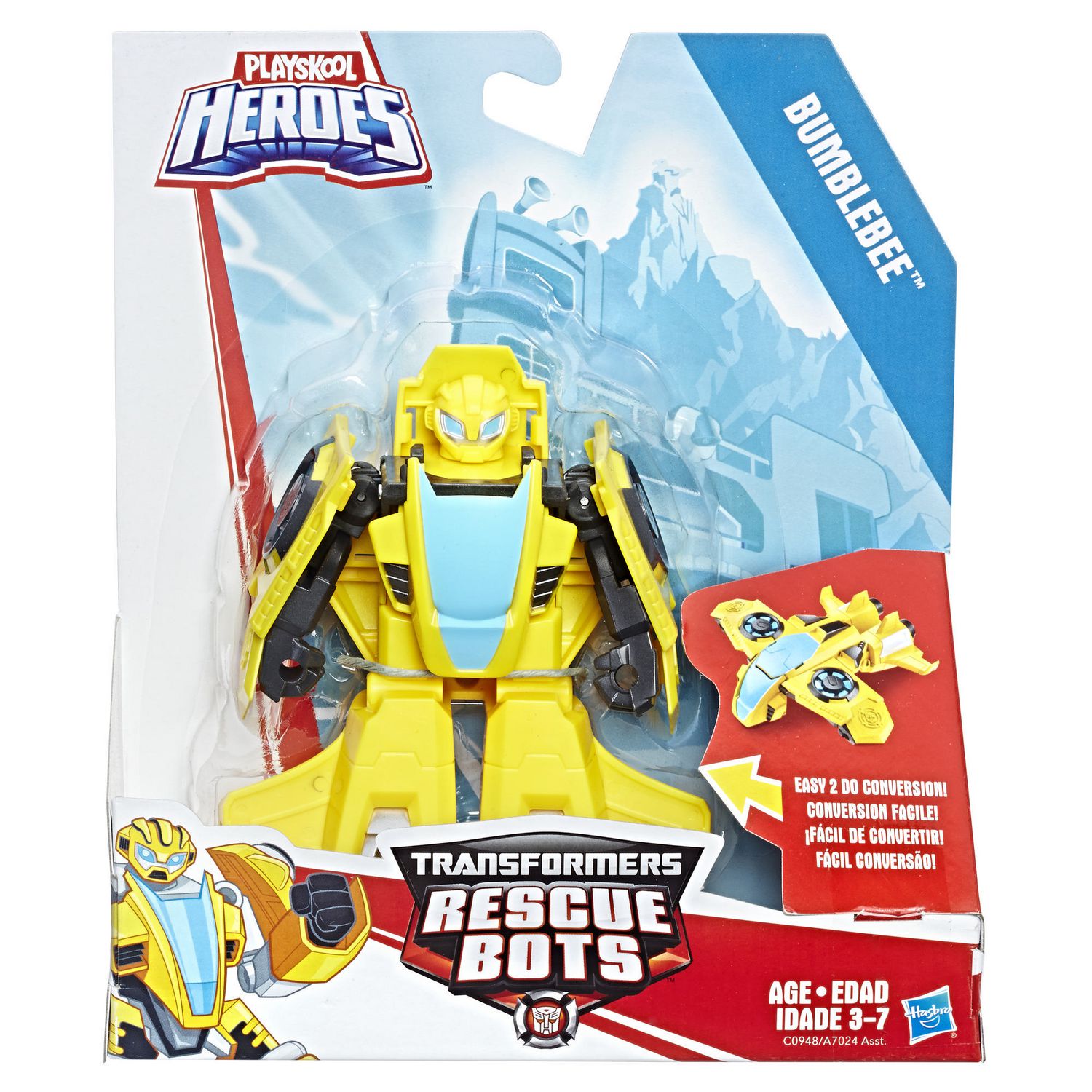 Bumblebee Robot to Jet Rescue Heroes Transformer 4.5