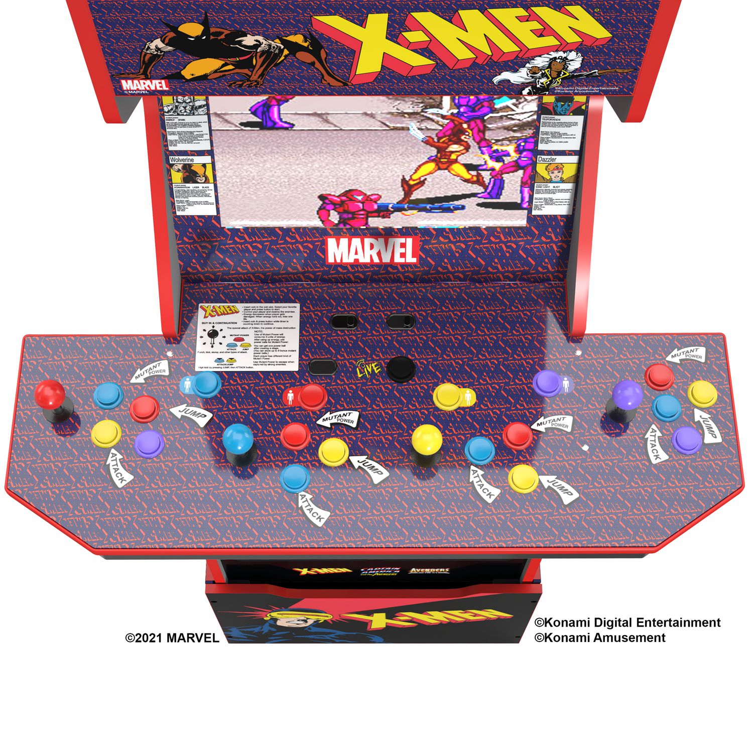 x men 4 player arcade