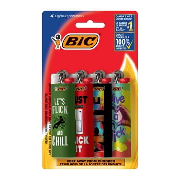 Flick Your BIC® Pocket Lighter, 4 pack