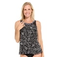 thumbnail image 1 of Krista Women's High-Neck Mesh Tankini Swim Top, 1 of 7