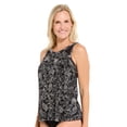 thumbnail image 2 of Krista Women's High-Neck Mesh Tankini Swim Top, 2 of 7