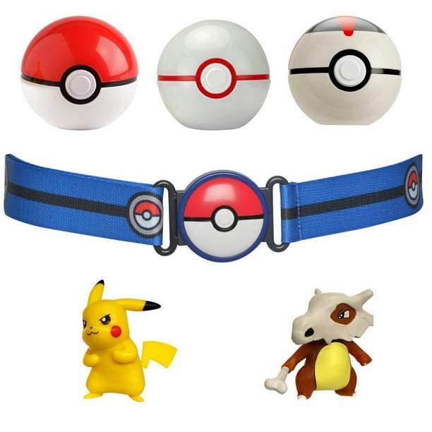 Ceinture pokémon avec 2 pokeballs et figurines - Pokemon | Beebs