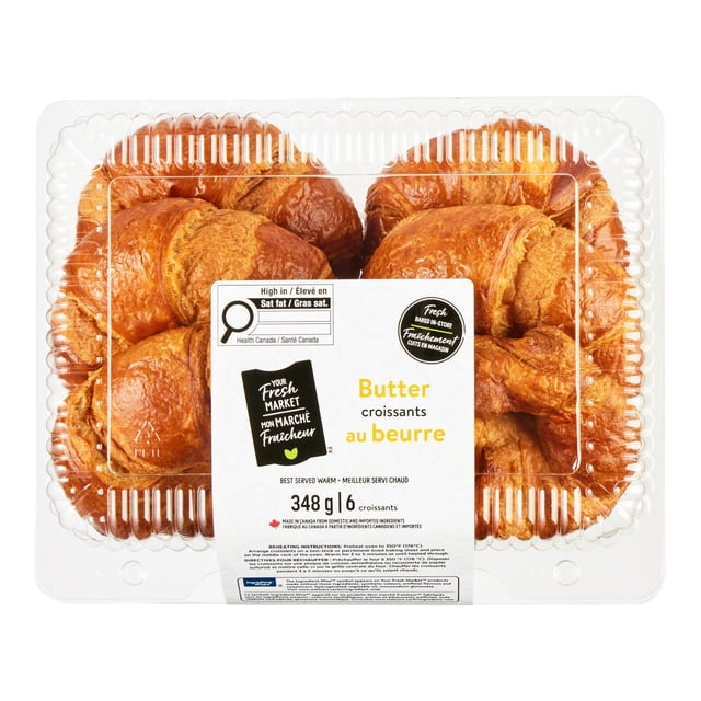 Croissants au beurre Mon marché fraîcheur