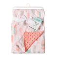 thumbnail image 1 of Couverture de bébé réversible par Baby's First by Nemcor- Plume rose, 1 of 2