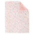 thumbnail image 2 of Couverture de bébé réversible par Baby's First by Nemcor- Plume rose, 2 of 2