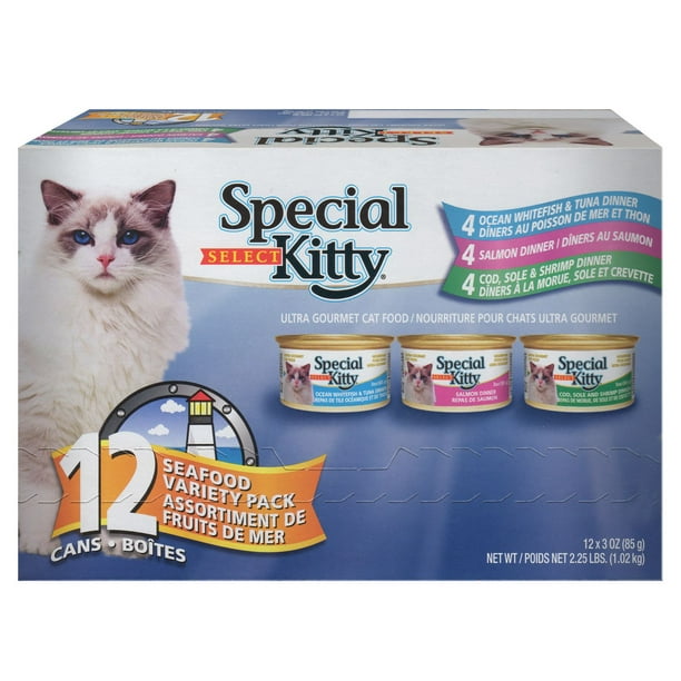 Special Kitty select Nourriture pour chats ultra emballage multi-saveur de fruits de mer, 12 x 85 g
