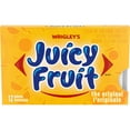 thumbnail image 1 of JUICY FRUIT, Fruit Flavoured Chewing Gum, 12 Pieces, 1Pack, 1 of 6