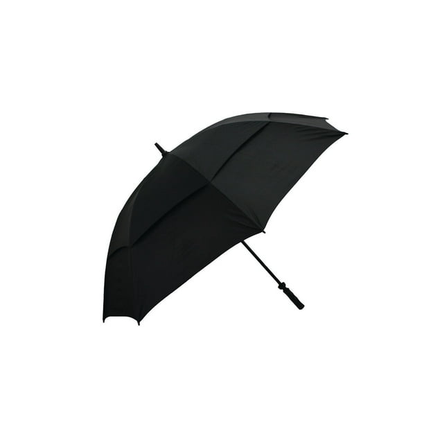 Parapluie de golf Tour Mission de 62 po en noir résistant au vent