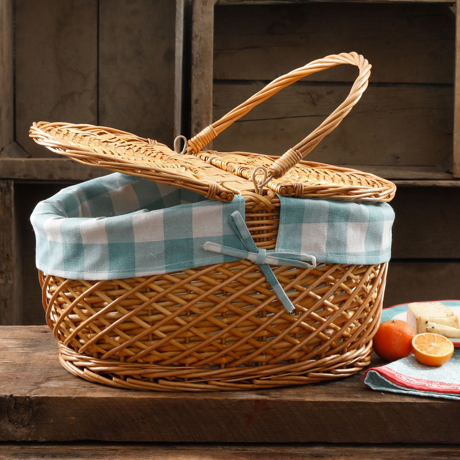 THE PIONEER WOMAN GINGHAM BASKET Walmart Canada