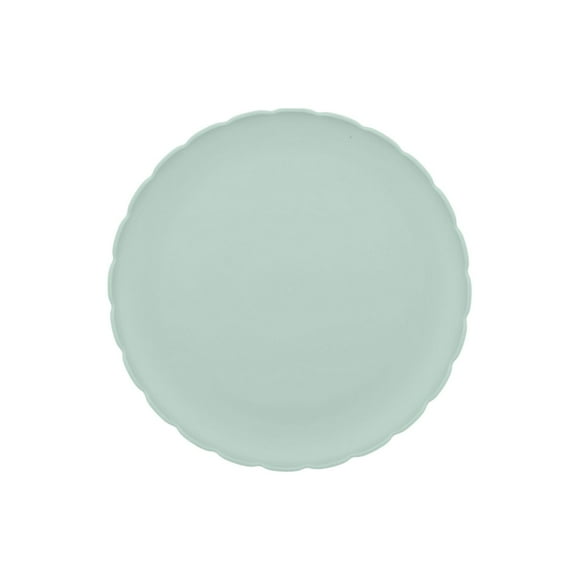 Mainstays Polypropylene Scalloped Round Plate, Mint