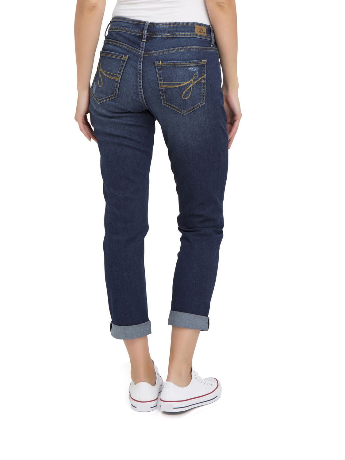 Jordache Women's Boyfriend Jean with Pearls