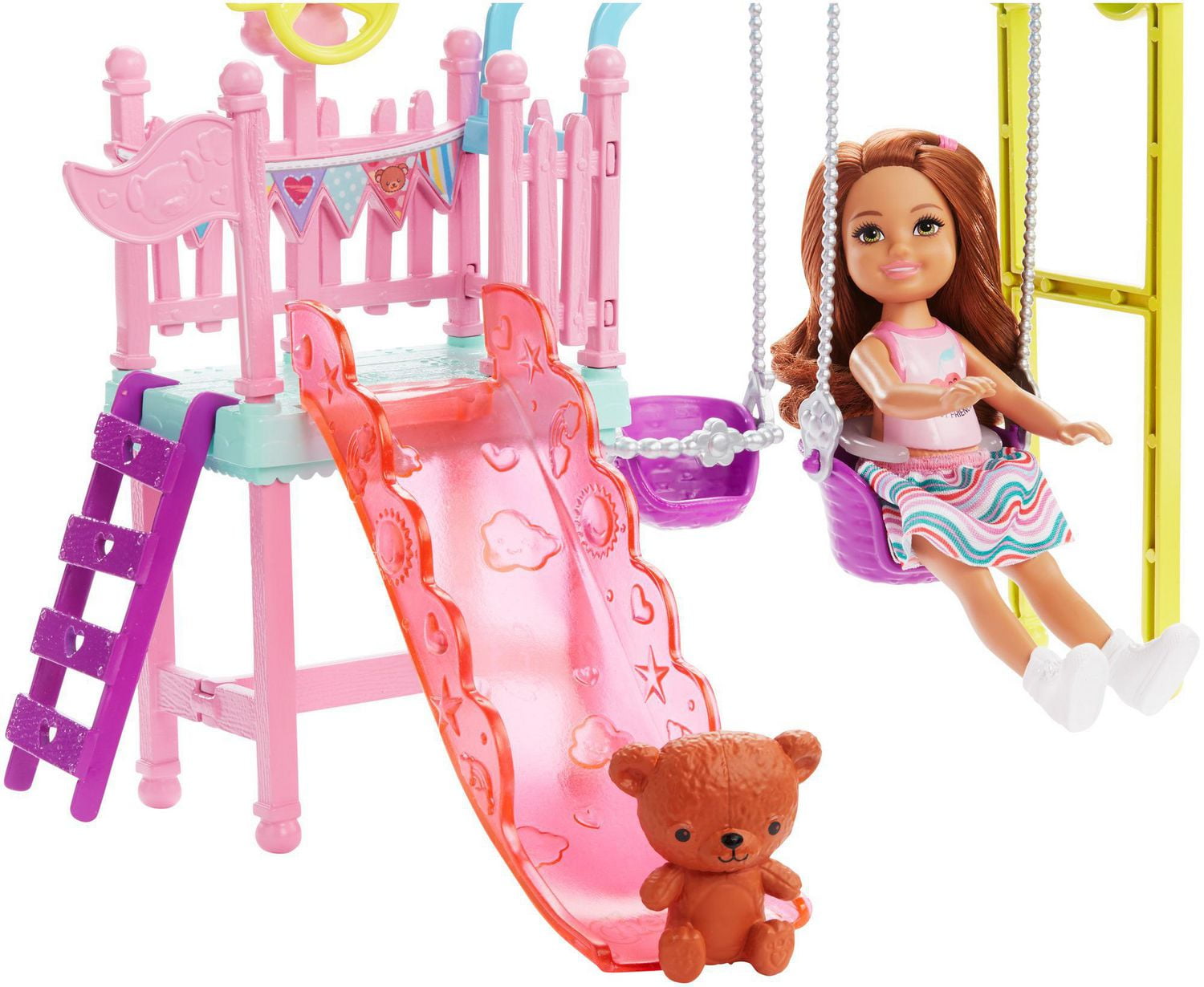 Barbie club chelsea swingset playset online