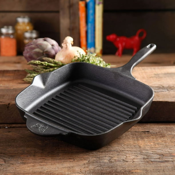 The Pioneer Woman Timeless Square Cast Iron 10.25 Cast Iron Enamel