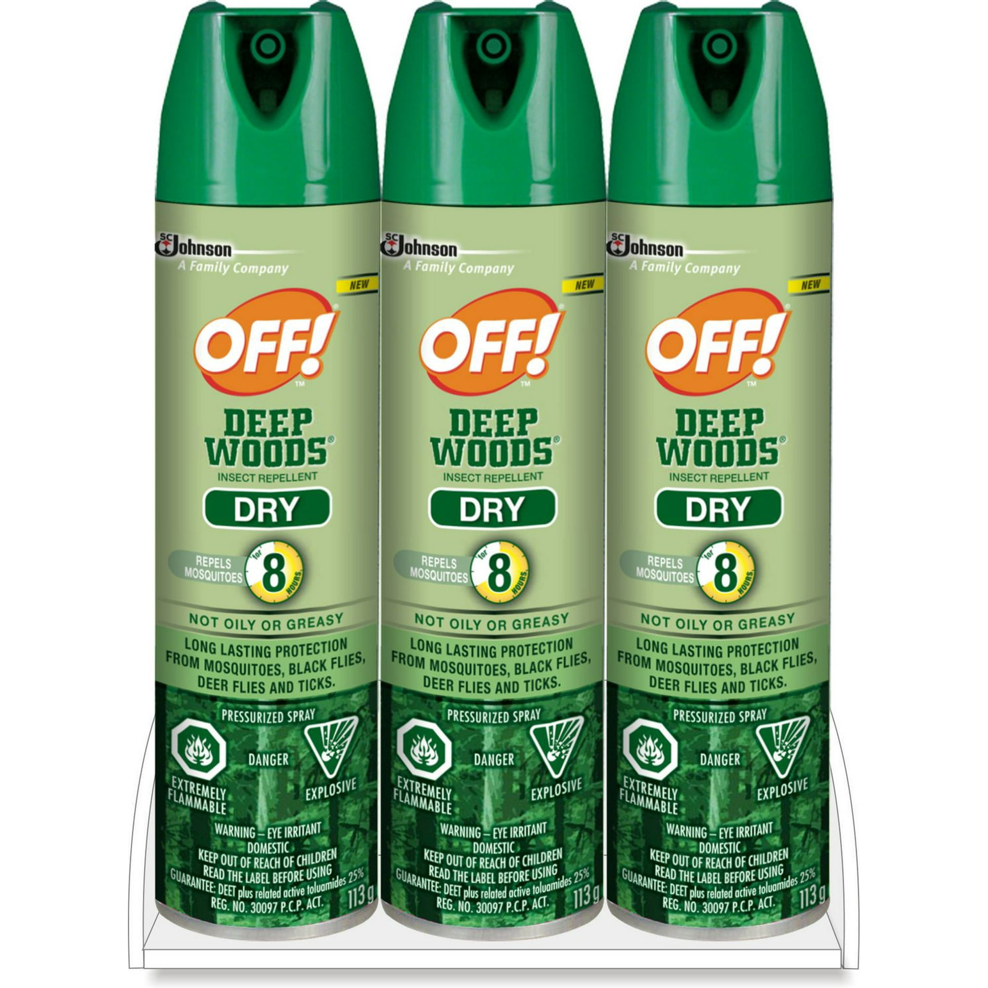 OFF! Deep Woods 25% Deet Insect Repellent Spray with Power Dry Formula, Bug  Spray Ideal for Camping, Hiking and Hunting, Up to 8 Hours of Protection, 3  Pack, 3x113g 