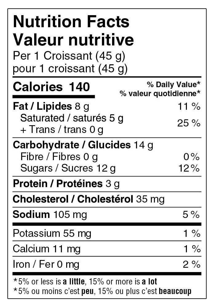 Gioia Croissants Custard Cream, 270g, 6 Pack - Walmart.ca