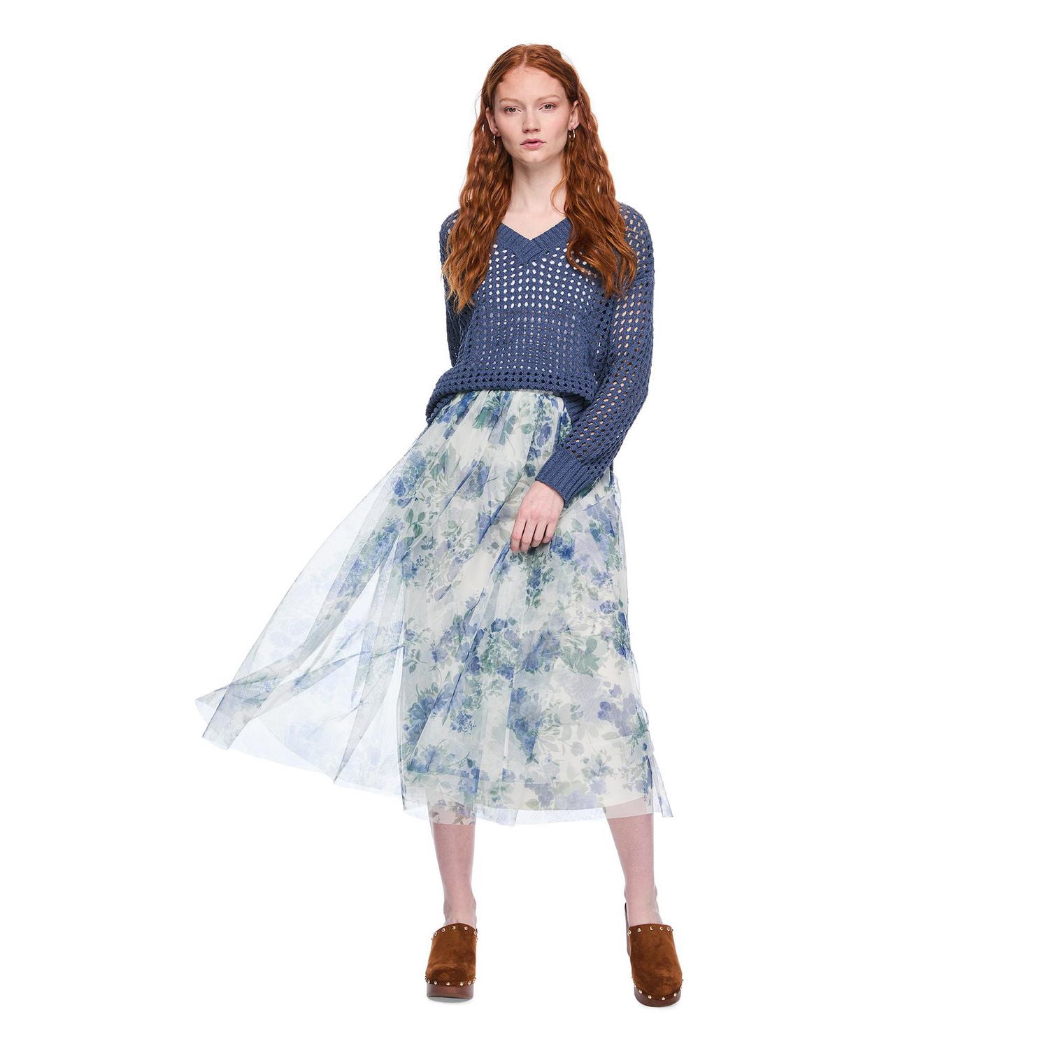 Jupe plissée en maille Wild Skye pour femmes