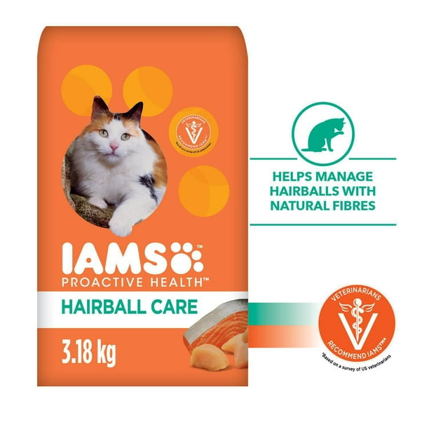 Iams Proactive Health Adult Hairball Care Dry Cat Food with Chicken ...