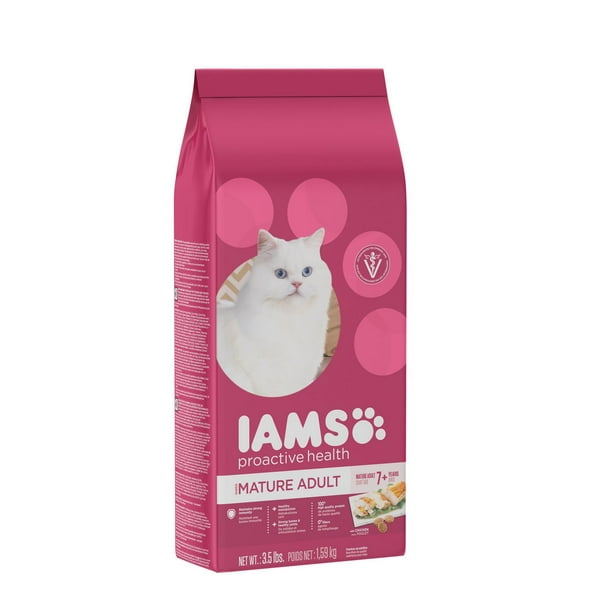 Nourriture sèche de qualité supérieure pour chats âgés avec poulet ProActive health d'IAMS(MD)