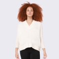 thumbnail image 1 of Devoted Taille Plus Femme Pull col V à manches Dolman, 1 of 2