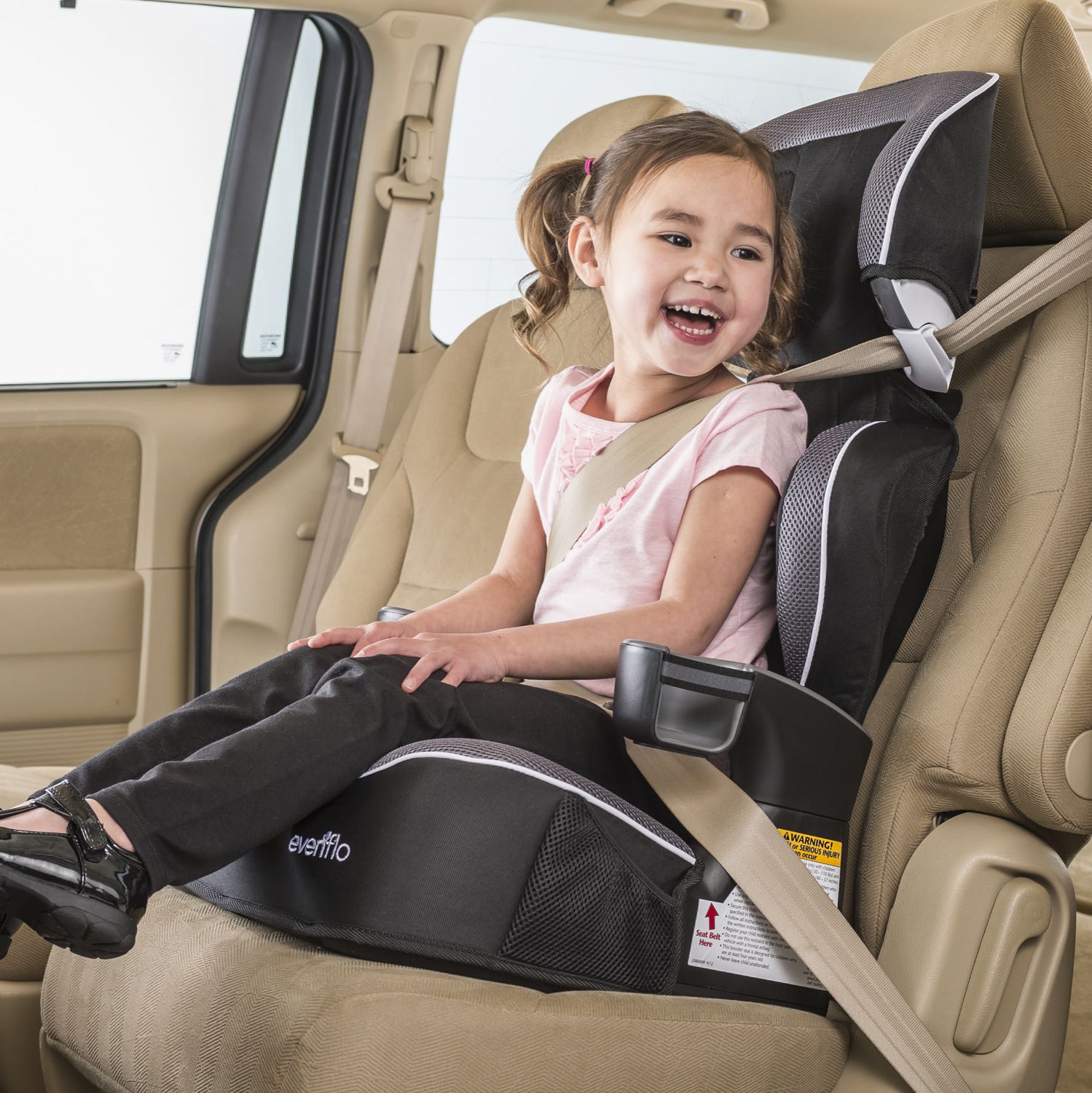 Evenflo Advanced Big Kid Luca High Back Booster Seat with Comfort