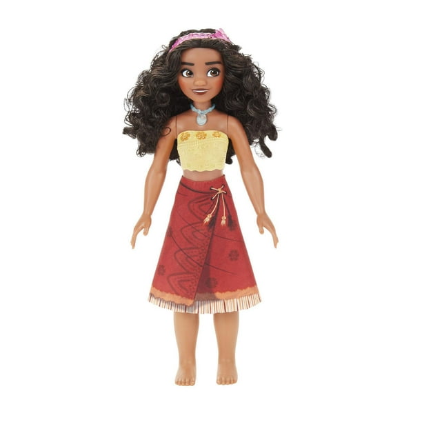 Disney Princesses Everyday Adventures, poupée mannequin Vaiana surfeuse et  planche qui change de couleur, jouets Disney Vaiana pour enfants dès 3 ans  