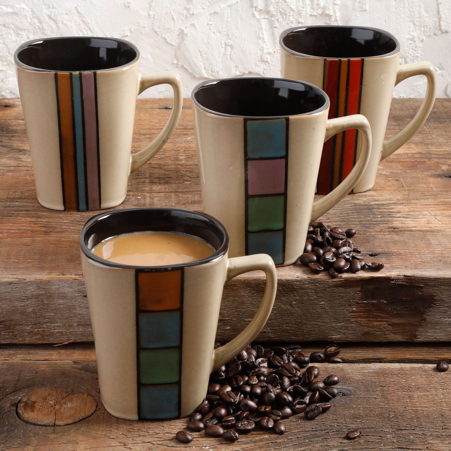 GIBSON HOME COLOR LADDER 4PACK 14OZ COFFEE CUPS Walmart Canada