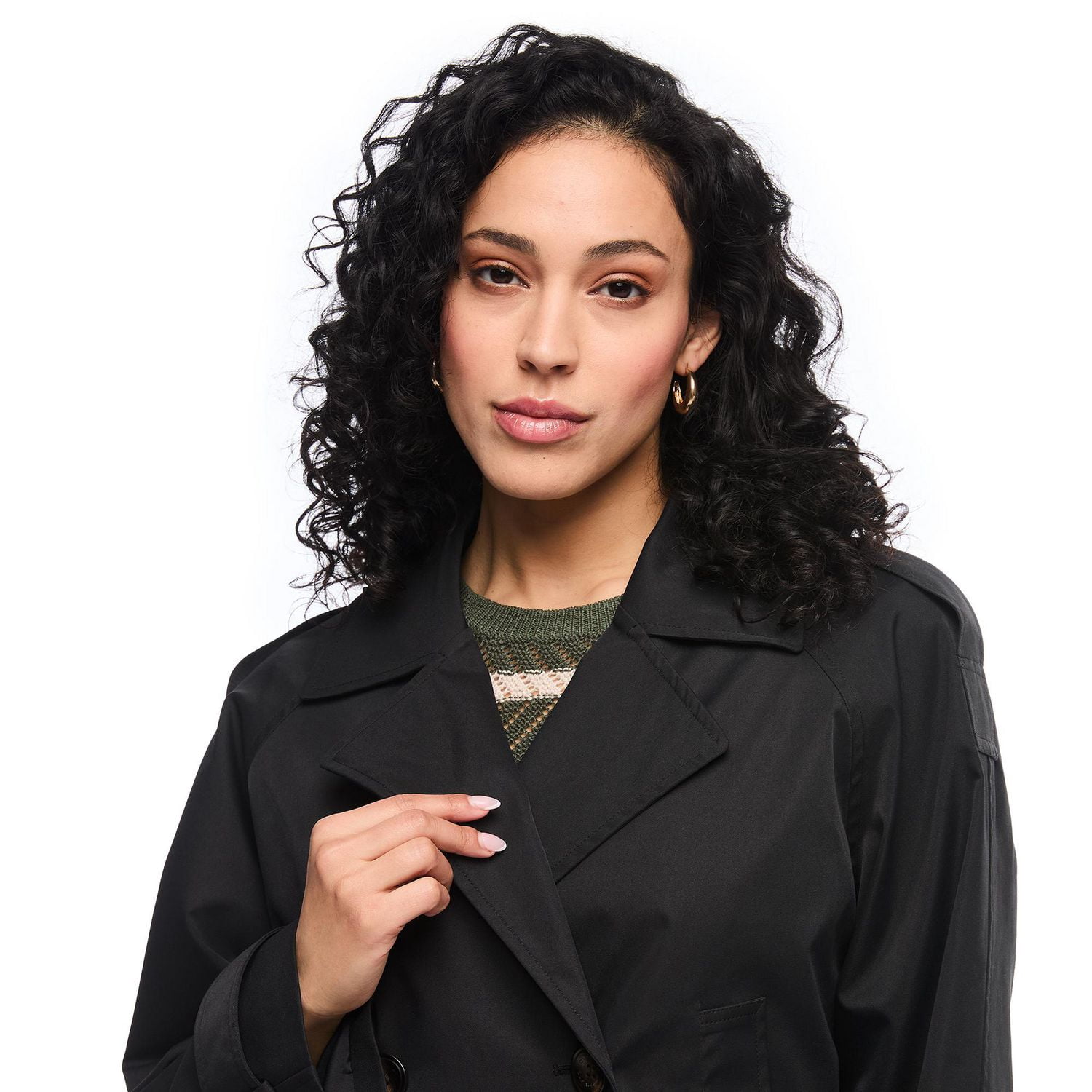 London Fog Women's Cropped Trench Coat