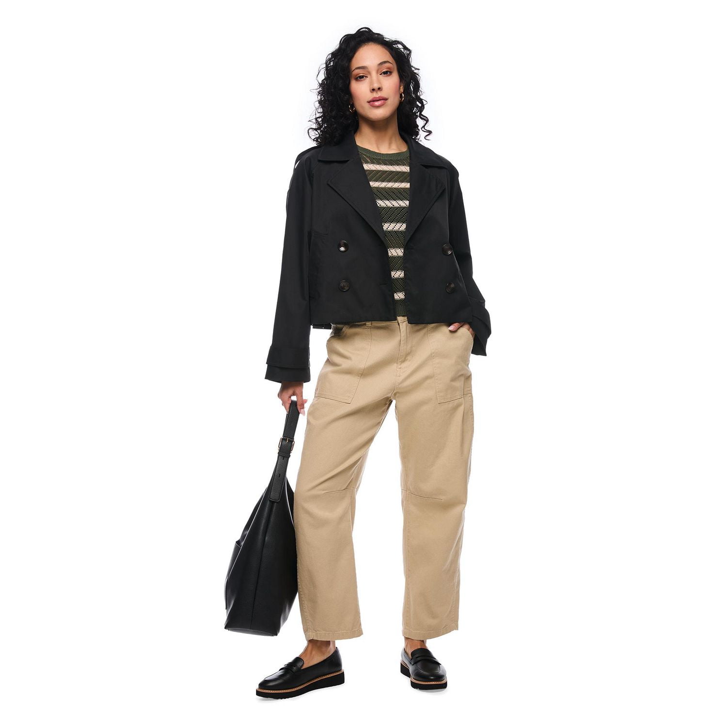 Imperméable écourté London Fog pour femmes