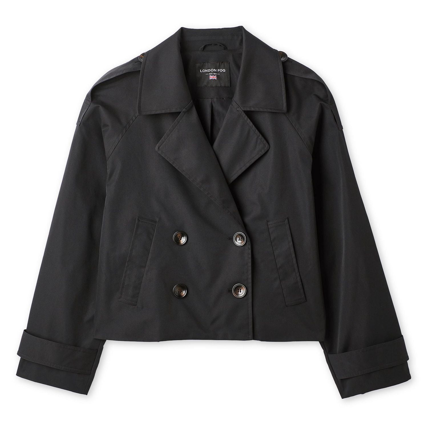 London Fog Women's Cropped Trench Coat