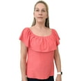 thumbnail image 1 of Time Square Wide Ruffle Neck Sleeveless Top, 1 of 2