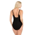 thumbnail image 3 of Krista Women's Square Neck Mesh Panel One Piece Swimsuit, 3 of 7