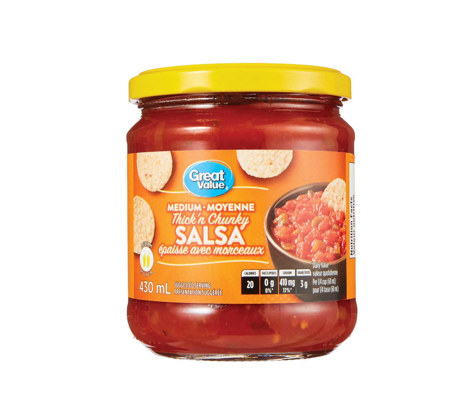 Great Value Thick'n Chunky Medium Salsa | Walmart Canada
