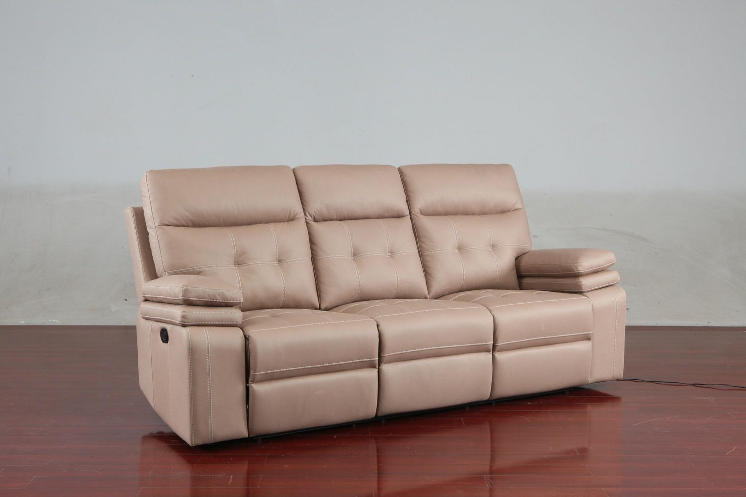 Topline Home Furnishings Brown Faux Leather Sofa Walmart Canada