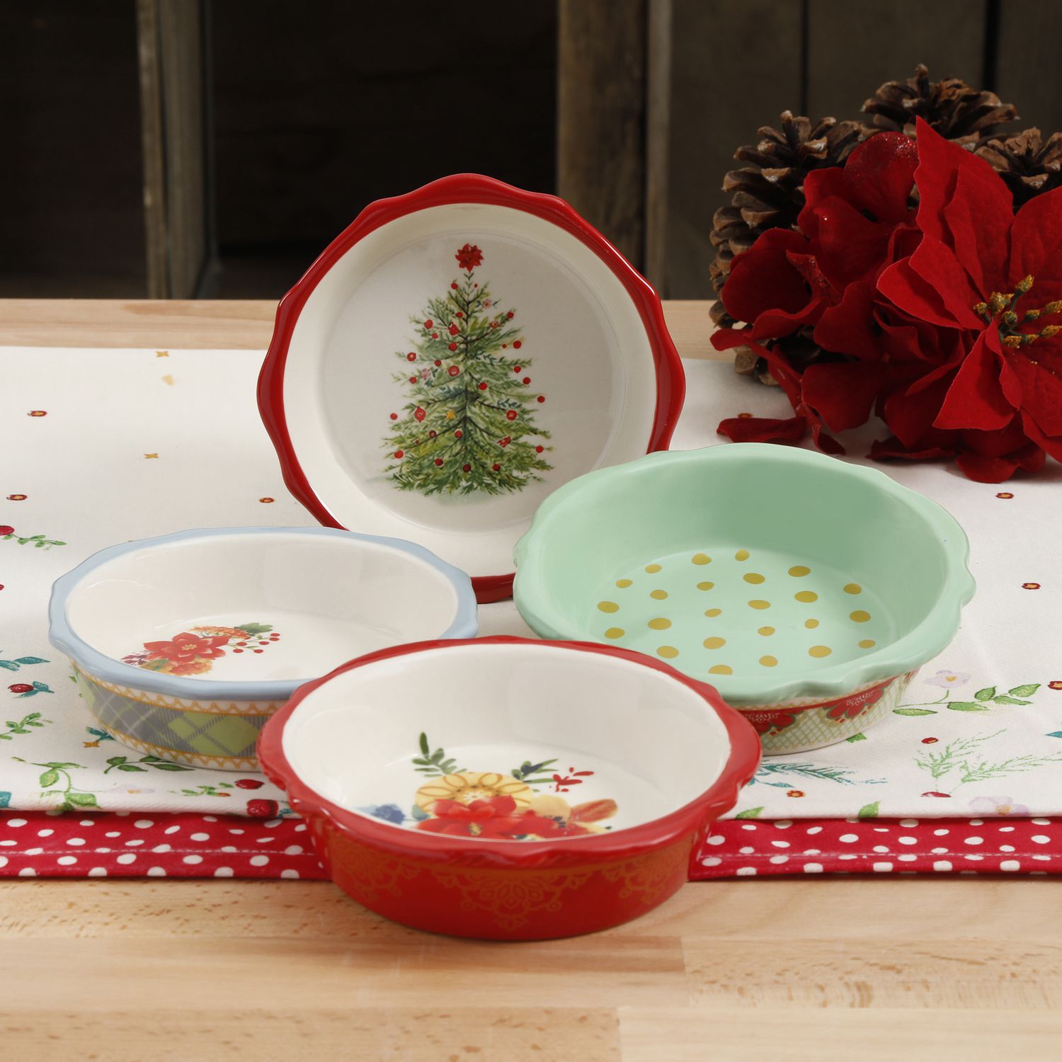 The Pioneer Woman Holiday Mini Pie Plate Set Walmart Canada