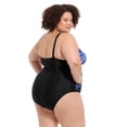 thumbnail image 3 of Krista Plus Women's V-Neck One-Piece D-Cup Swimsuit, 3 of 7