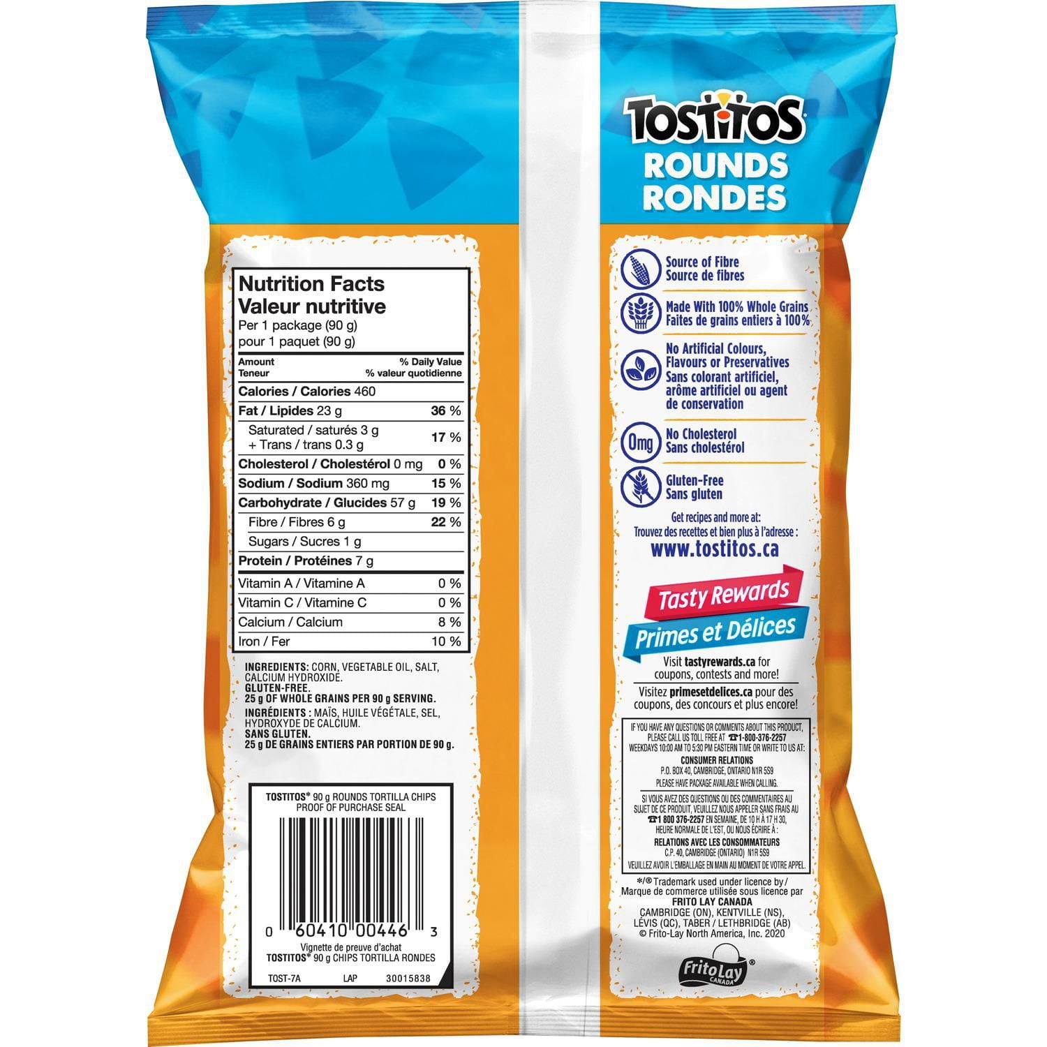 Tostitos Rounds Tortilla Chips, 90g