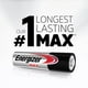 Piles alcalines AA Energizer MAX, emballage de 16 – image 3 sur 7