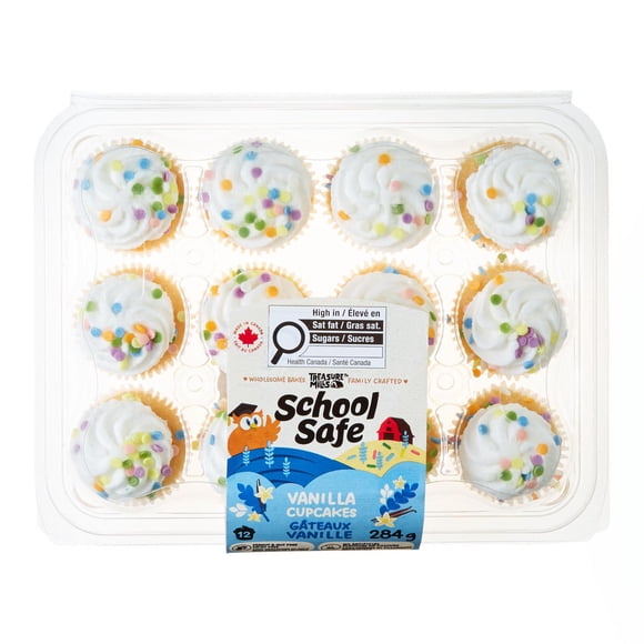 School Safe Vanilla Cupcakes