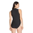 thumbnail image 3 of Reebok Women's Half Zip One Piece Swimsuit, 3 of 6