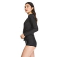thumbnail image 2 of Reebok Women's Full Zip Rashguard, 2 of 6