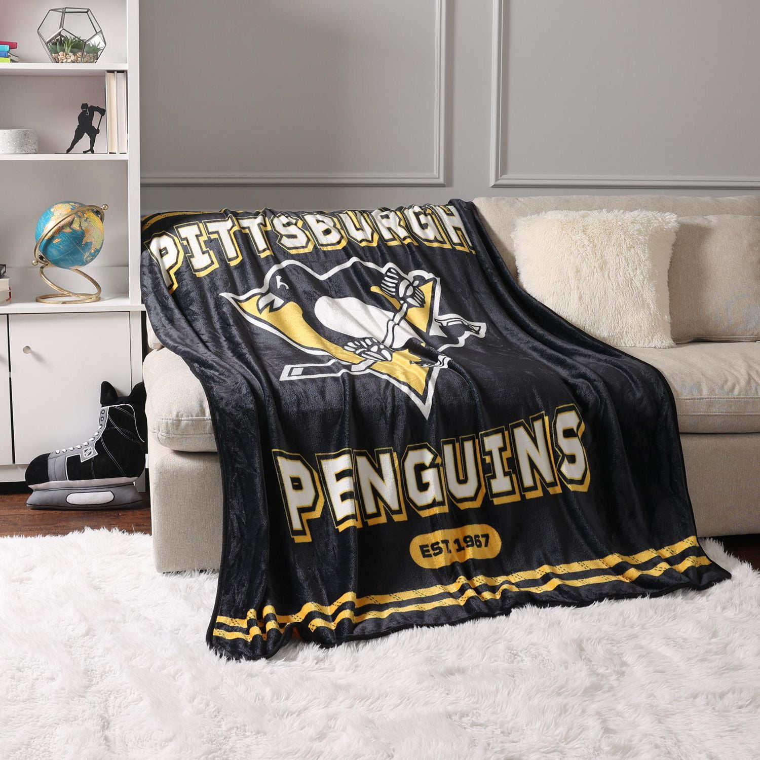 Penguin stadium outlet blanket, pittsburgh penquin, blanket