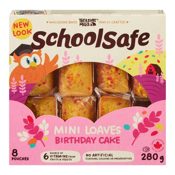 Mini miches gâteau d’anniversaire School Safe
