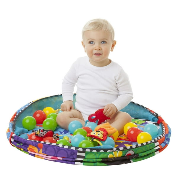 Tapis De Jeu Pour Bébé, Salle De Sport Avec Piscine À Balles, Jouets  Sensoriels Et Livre